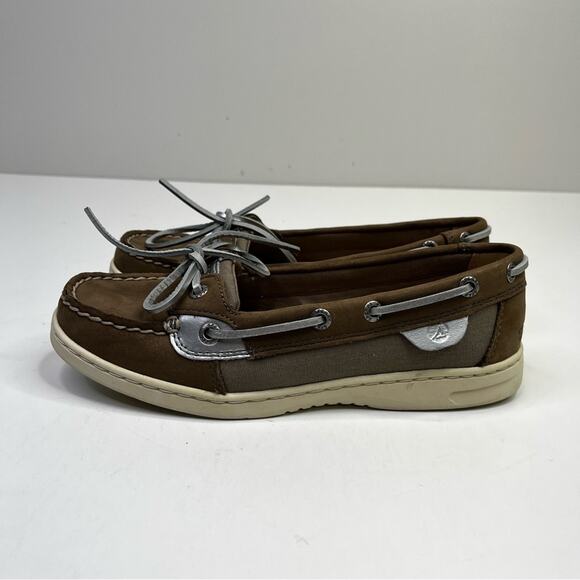 Sperry Angelfish leather Boat shoes light gray - 6 - Picture 3 of 12